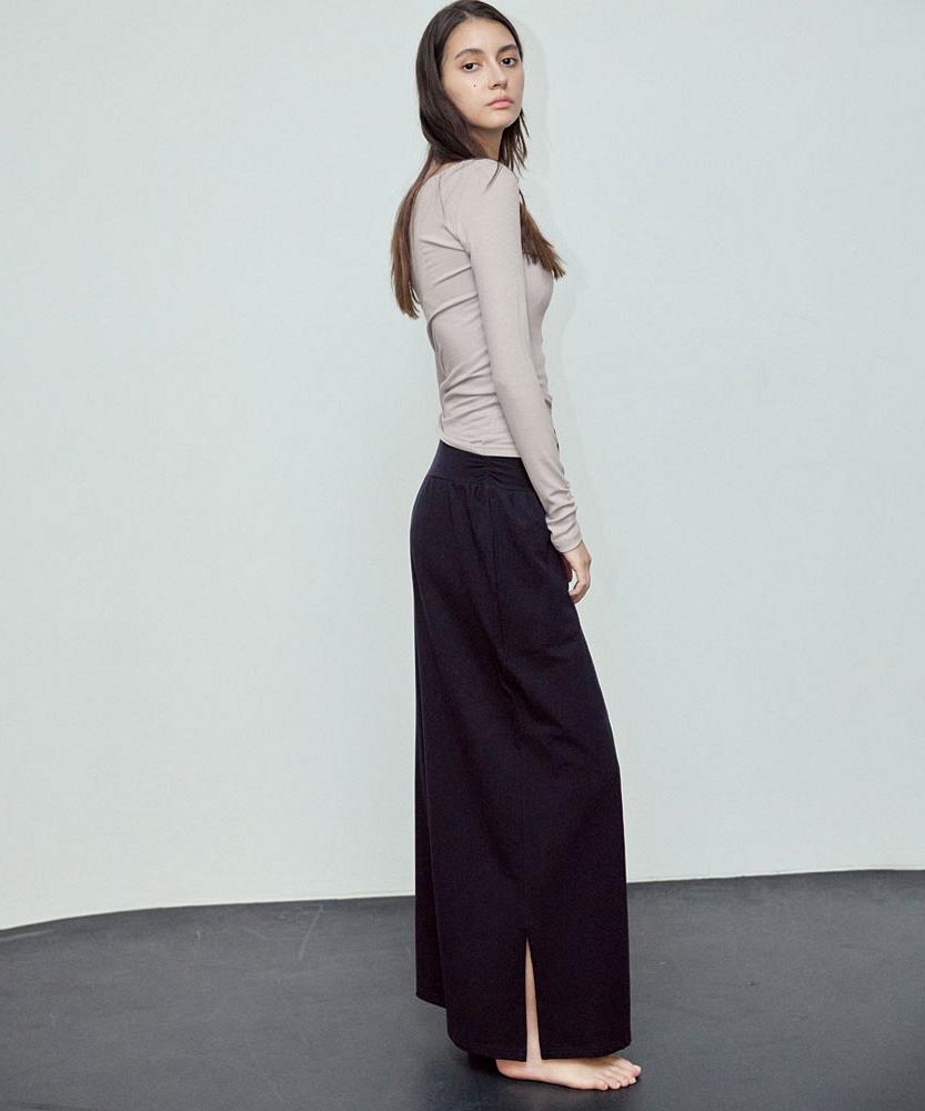 Debiweeo Fuzzy Wide Harem Pants Devi-B0089-Navy