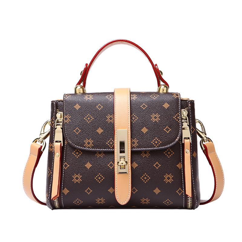 

Женская сумка-ведро из натуральной кожи в стиле ретро 2025 года - модная сумка-мессенджер через плечо коричневый