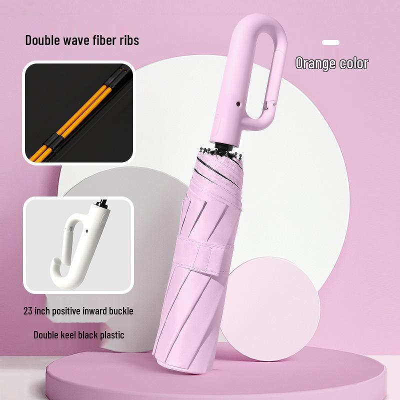 23" Double Rib Dual-Use Automatic Umbrella: Sun & Rain Protection for Two