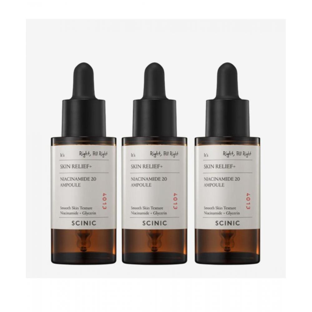 Scinic Skin Relief Niacinamide 20 Ampoules 30ml 3 FREE