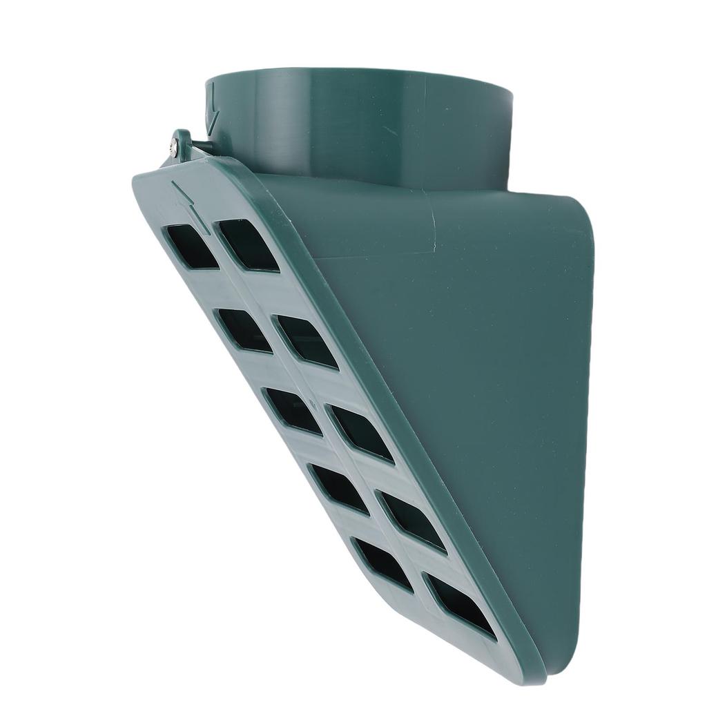 Lawn Grate Yard Drain Angled Robust PP Heavy Duty Mitered Drainage Grate for 3 4 Inch Interface Pipe Green
