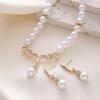 Koreanische Mode Engelsflügel Perlenkette - Diamant Brautaccessoire