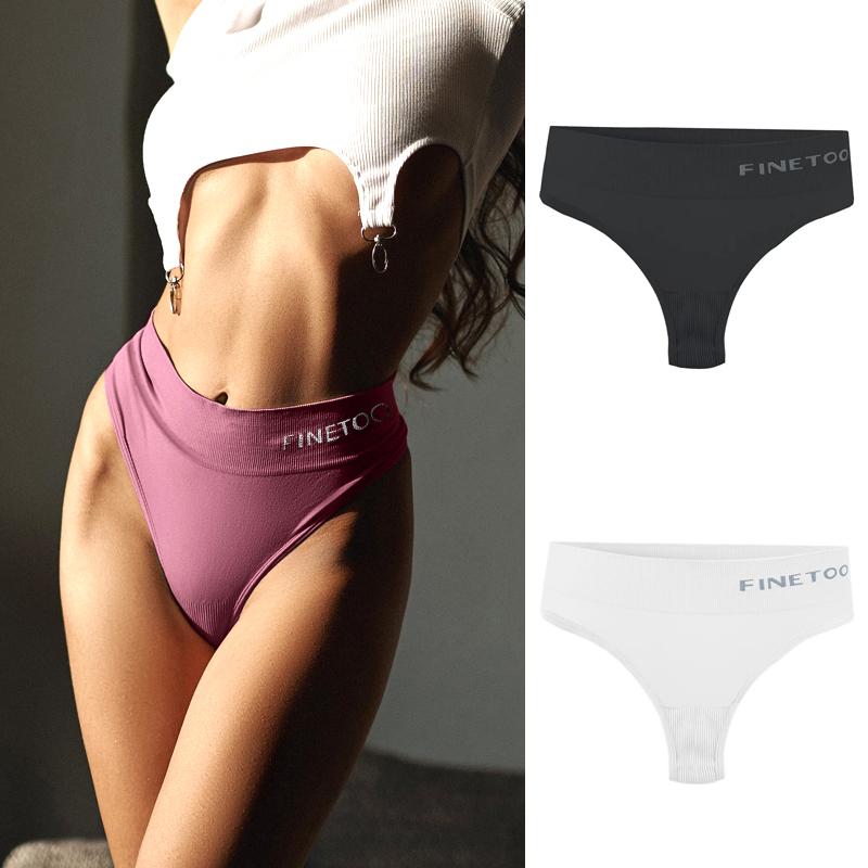 

2 шт. бесшовные стринги с высокой талией, нижнее белье больших размеров для женщин, сексуальные эластичные трусики 12 цветов, дышащее нижнее белье-стринги M-2XL XL-2XL&2pcs