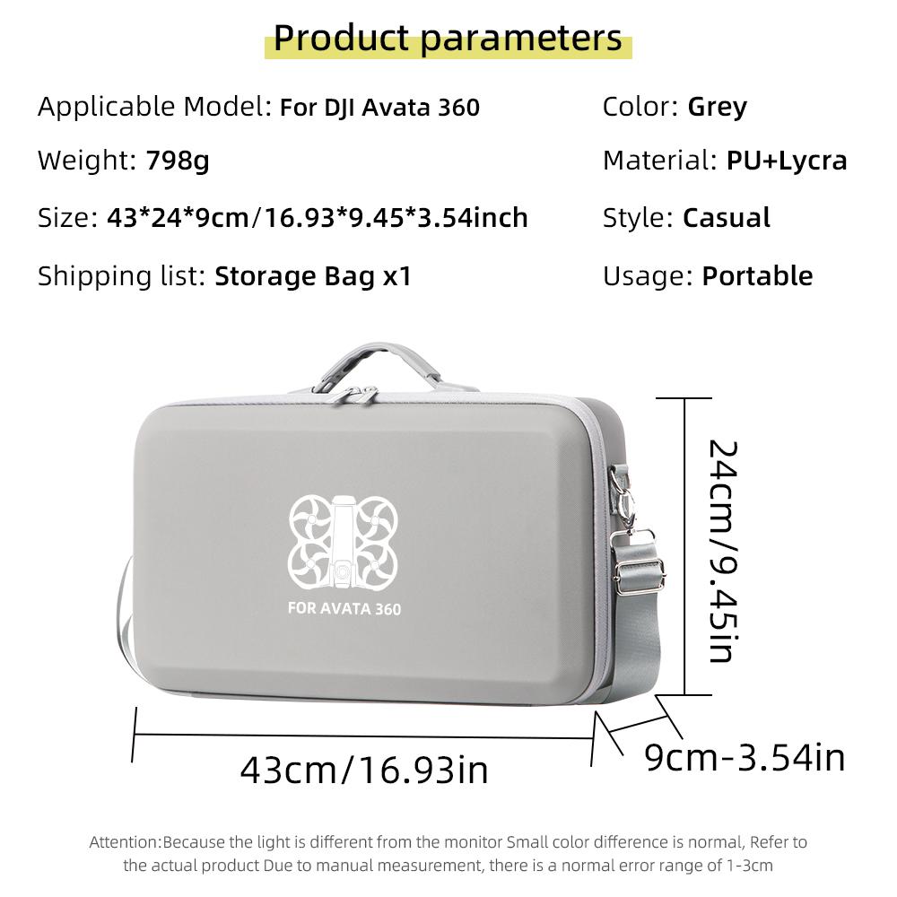 Carrying Case for DJI Avata 161 RC 1 Remote Controller Shockproof Protective Shoulder Storage Bag Handbag Drone Accessories