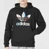 Adidas Originals Trefoil Logo Print Drawstring Hoodie Men Hoodie Black IC5731