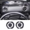 Sauicemy Set of Air Vent Central Control Air Outlet Decoration Vent Interior Trim Protective Car Specific to Your Vehicle Fiber for Honda 6-Piece