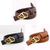 Fashion Leather Belt For Women With Smooth Buckle For Casual And Office Wear