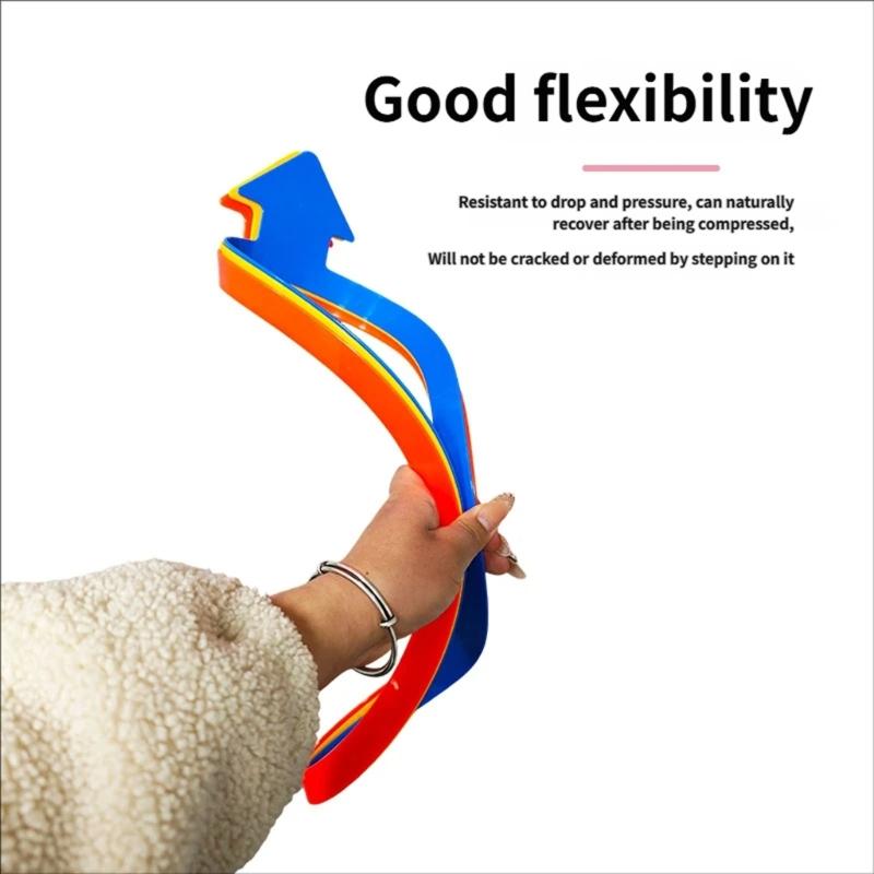 6pcs Arrows Agility Training Rings With Carry Bag Adjustable Hoop Exercise Rings for Speed Agility Training, Jumping Hoops