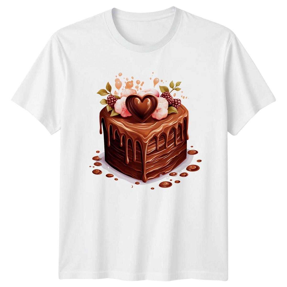 My Heart Is Made Of Chocolate T-Shirt Valentines Chocolate Lover XXXL