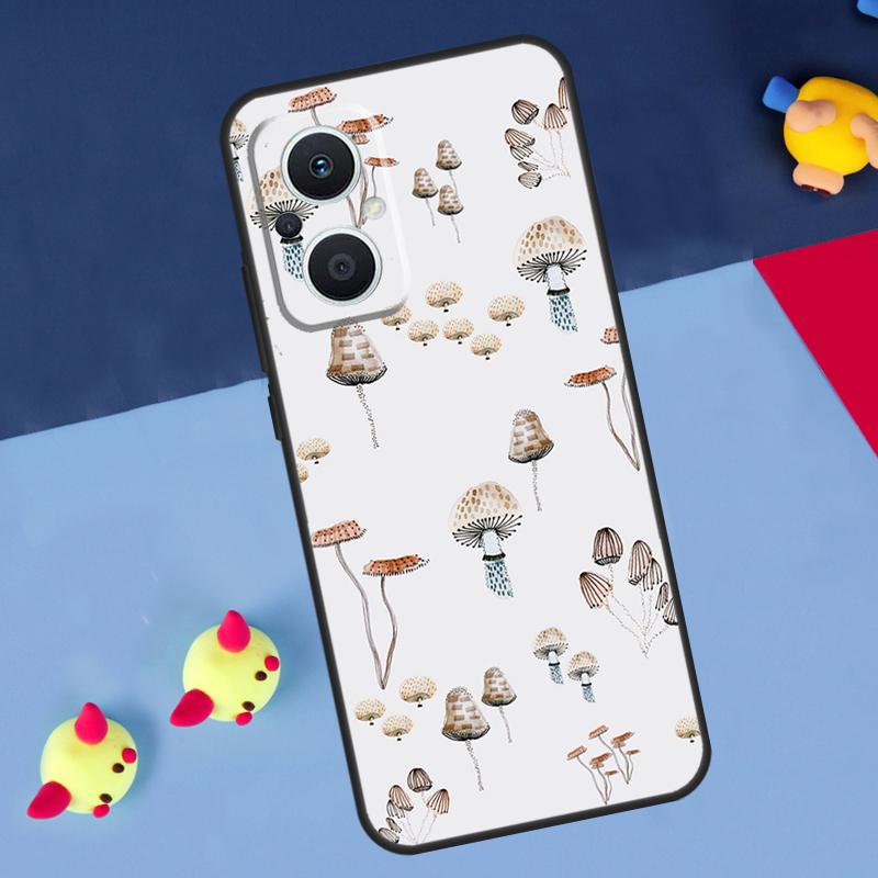 Mushroom For OPPO Reno 14F 13F 12F 11F 10 11 12 13 14 Pro 8T 7 8 Lite OPPO Find X6 X5 X8 X9 Pro Case
