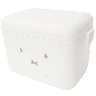 Okato Miffy Storage Case with Divider Tray for Easy Storage of Small Wide X High X 16cm Deep Items, Handle, 23.5cm 15.7cm