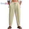 Herren Plus Size Freizeit Hose - Atmungsaktiv, Weiter Bein, Bequem, Lockerer Schnitt, Laternenhose