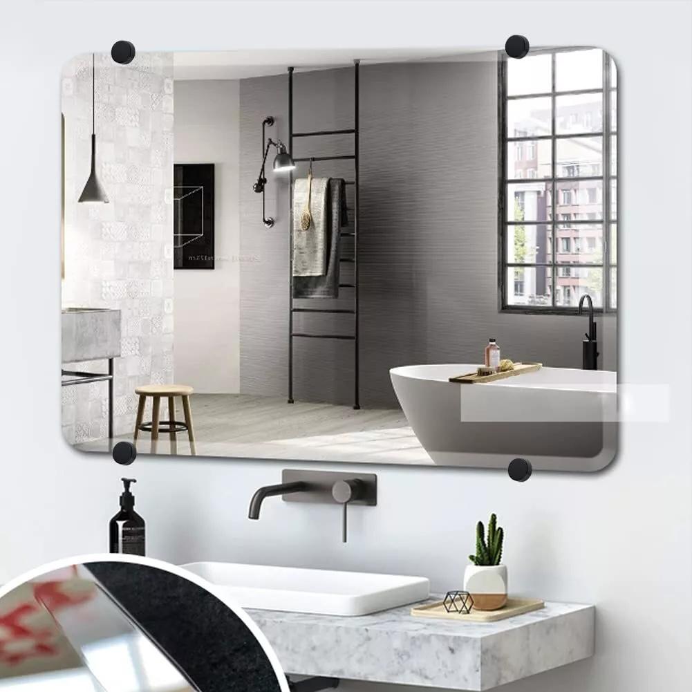 Glass Mirror Holder Bathroom Mirror Holder Mirror Installation Easy Installation Process Long-lasting Durability
