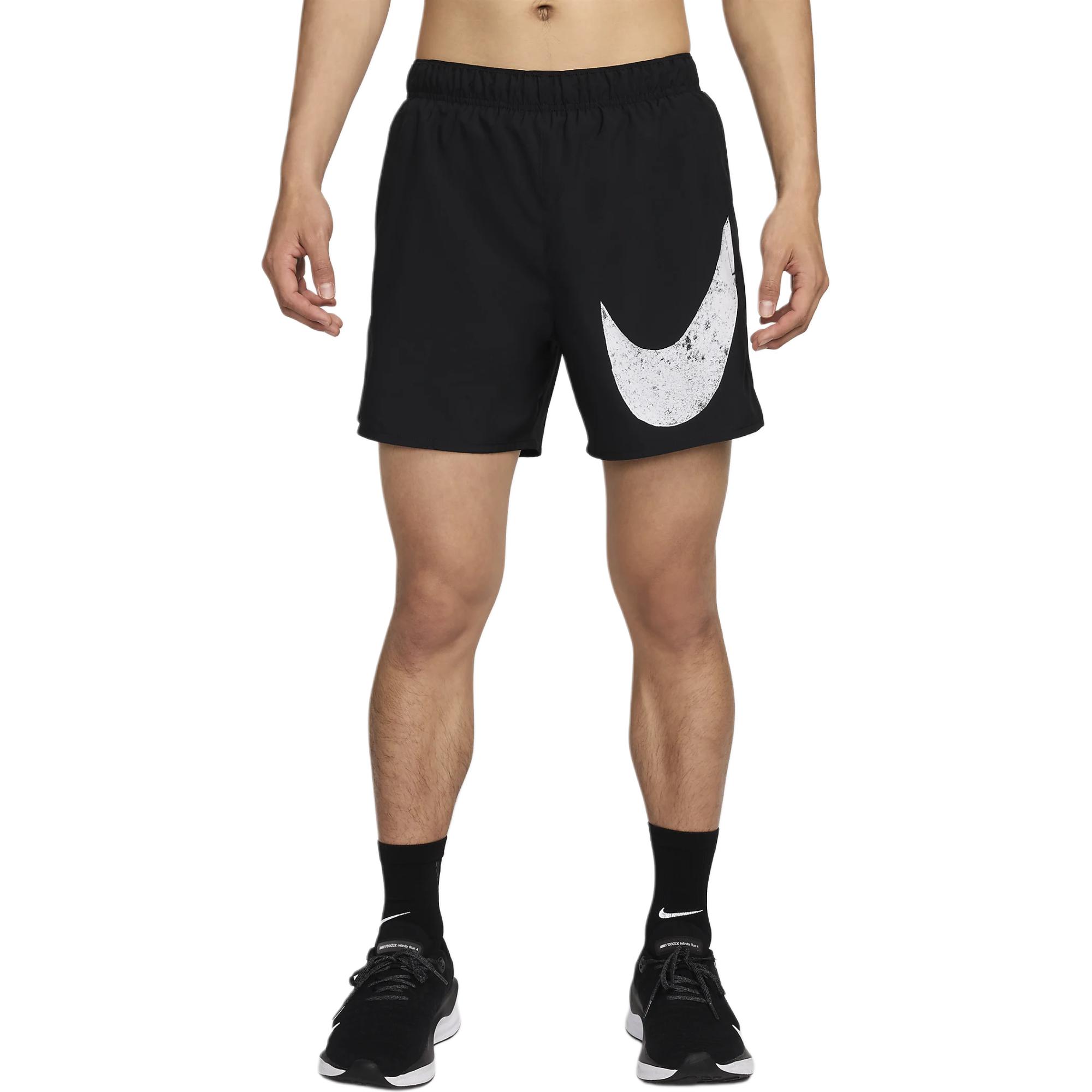 

Nike Challenger Swoosh Running Woven Versatile Loose Comfortable Sweat-Wicking Quick-Dry Logo Sports Shorts Men shorts Black FV9917-010