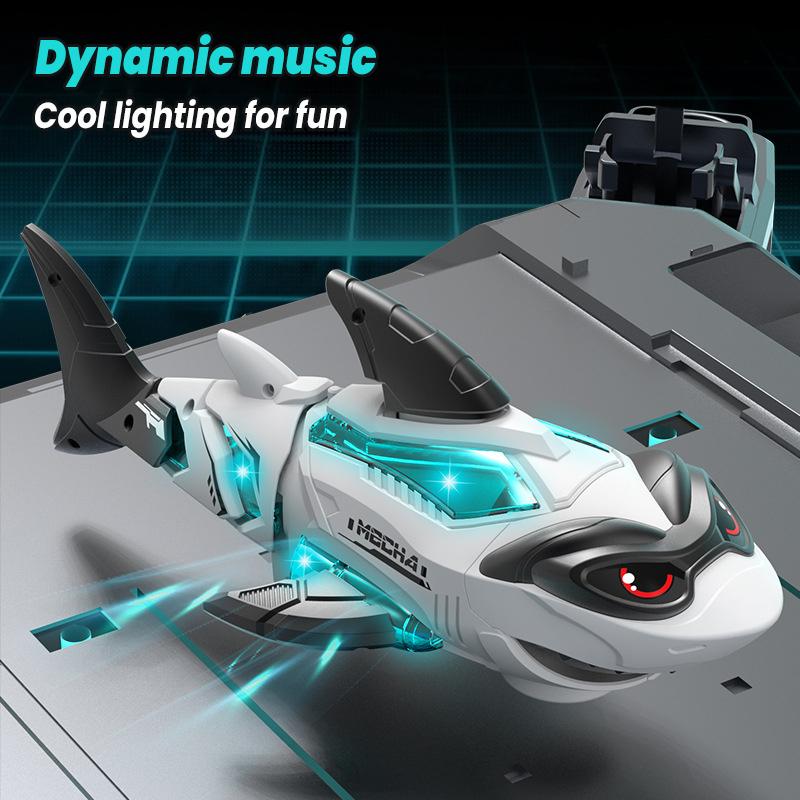 Children's Electric Universal Mechanical Crab Spray Lamp Sound Effect Reptile Shark Animal Electric Toy Children's Gift