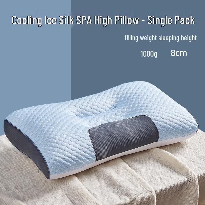 Gestricktes Tiefschlaf-Nackenstützkissen - Nicht kollabierender Kern für die Halswirbelsäule, Ideal für Erwachsene & Studenten