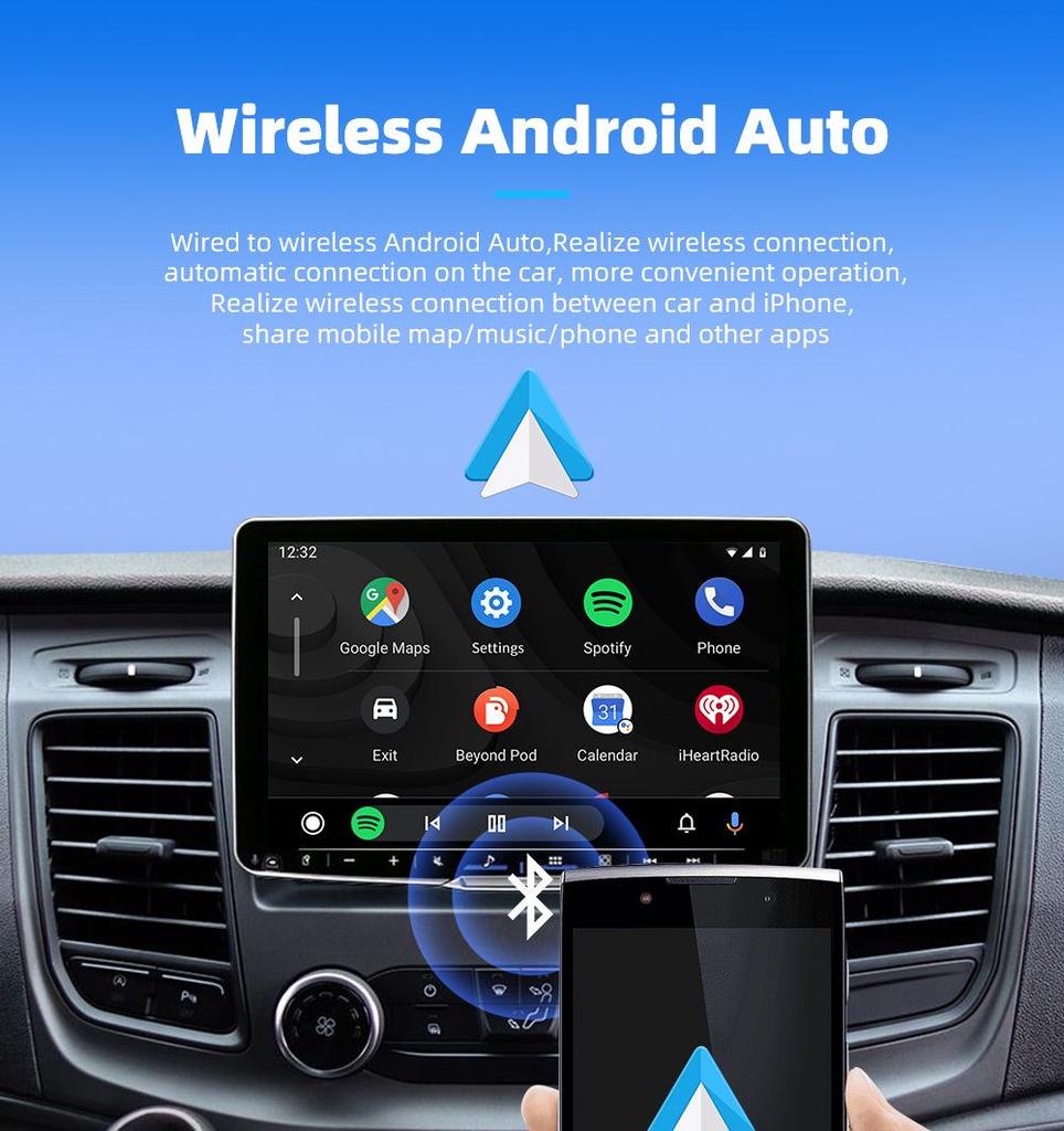 Cross-Border CarPlay & Android Auto Wireless Conversion Box: Upgrade Wired To Wireless Connectivity