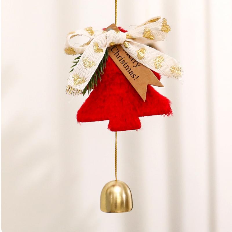 Christmas Bell Ornaments Set Hanging Bells For Tree Door Car Wind Chime Outdoor Indoor Holiday Decorations Outdoor Gadgets