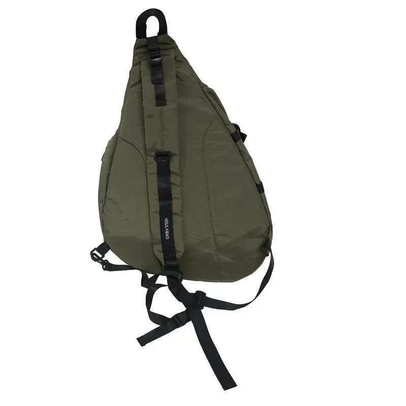 Harajuku Design Nylon Large Capacity Handbag Street Shoulder Messenger Satchel Men Sling Bag for Women Goth Gothic