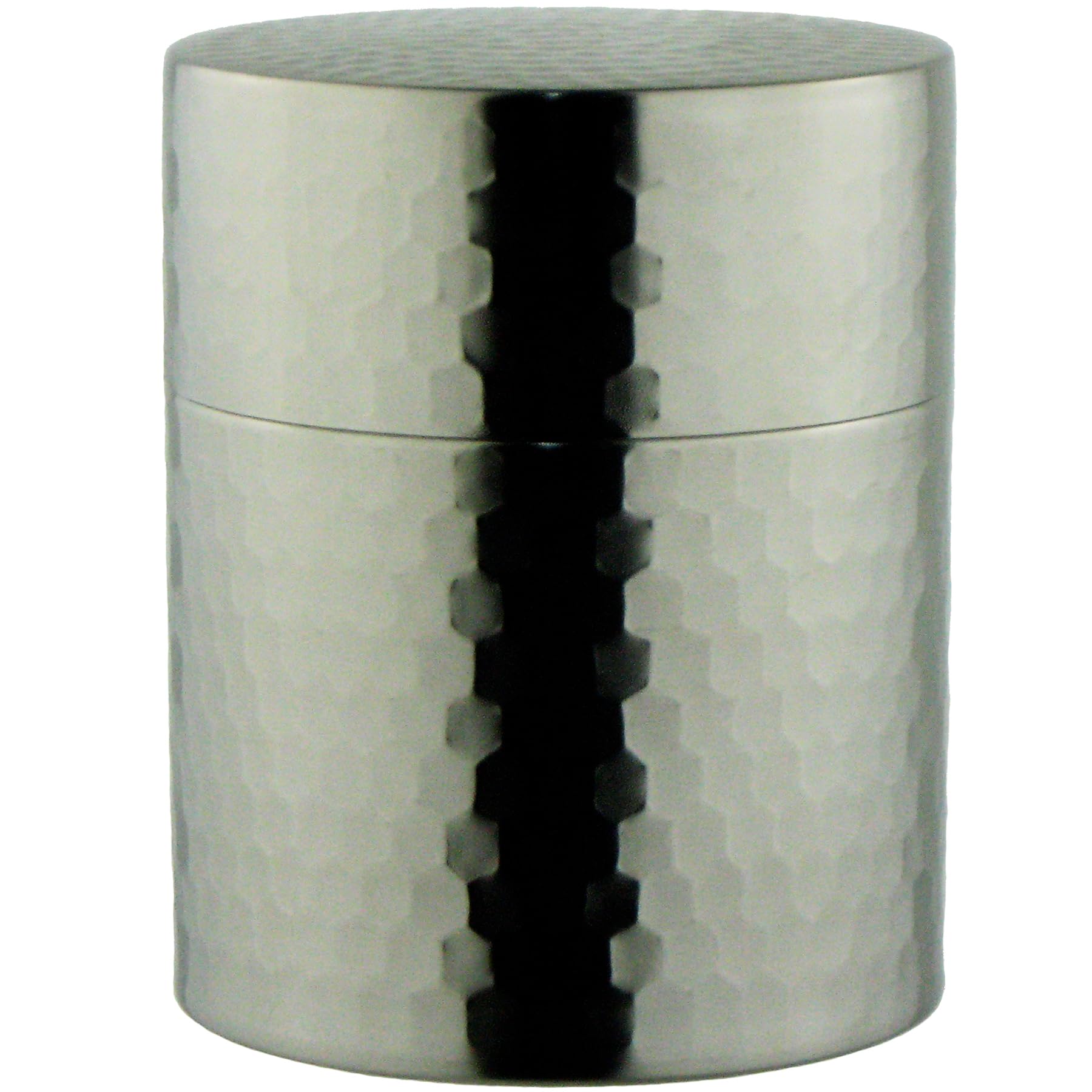 

Nagao Stainless Steel Tea Diameter x 11cm Made in Japan 18-8 Caddy, Large, 9.0cm Height, Boxed, SECCHU,