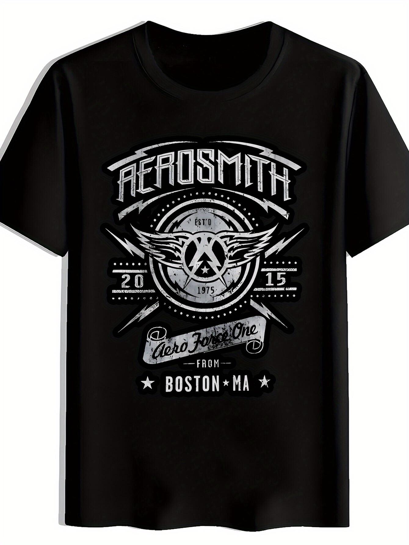 Black Aerosmith Graphic T-shirt -  Aerosmith  Logo L