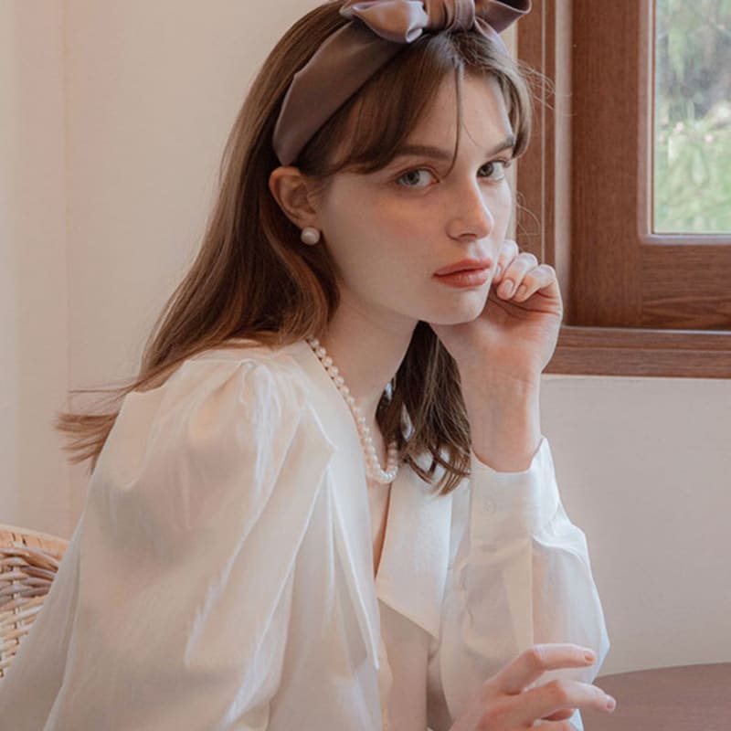 Jean Paul Clarisse Natural Ribbon Hairband LFHB0659