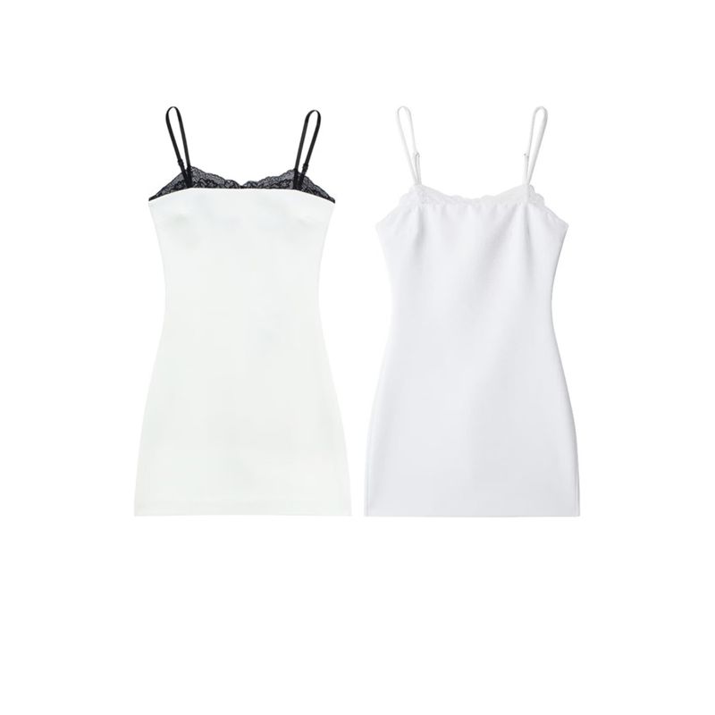 Kaslead New Arrival Women's Clothing Fashion Style Fashion Casual Lace Slim Fit Patchwork Dress 2311707