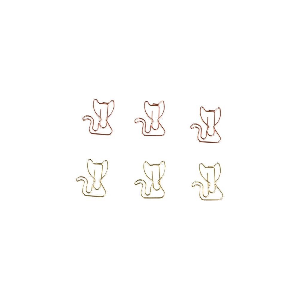 10pcs Cat Shaped Metal Paperclip Cartoon Paper Decorative Clip Paper Clips  Paper