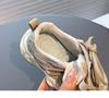 2026 Trendy Kids' Non-Slip White Running Shoes - Spring Leather Surface for Middle and Big Boys
