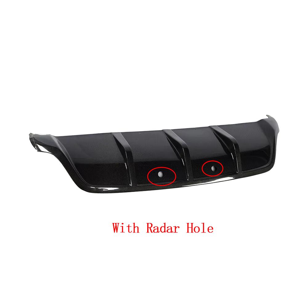 Car Auto Rear Bumper Lip Diffuser Spoiler for BMW X6 E71 35i SUV Base Bumper 2008-2013 Rear Racing Body Kits Carbon Fiber/FRP