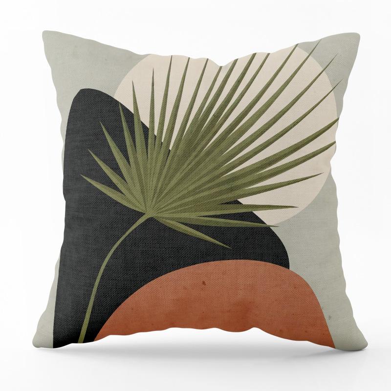 Abstract Plant Print Pattern Square Cushion Pillowcase For Home Living Room Sofa Bedroom Decoration Throw Pillow