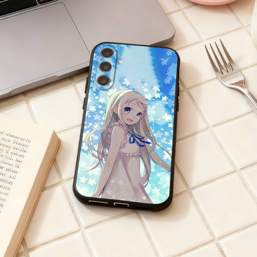 AnoHana M-Meiko Anime H-Honma  phone Case For Samsung Galaxy A73,A72,A71,A70,A53,A52,A51,Others Soft Black Shell