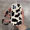 Cute Black Cat Lanyard Phone Case For Motorola Moto Edge 50 Fusion Pro Ultra G84 G14 G75 G35 G05 G15 G22 G30 G24 G54 G34 E13 E22
