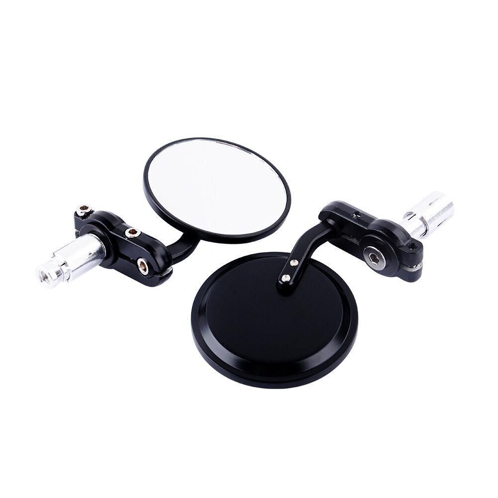 1 Paar Aluminium Runde Seitenspiegel Rückspiegel 7 Zoll Lenkerenden Motorrad Motorrad UK