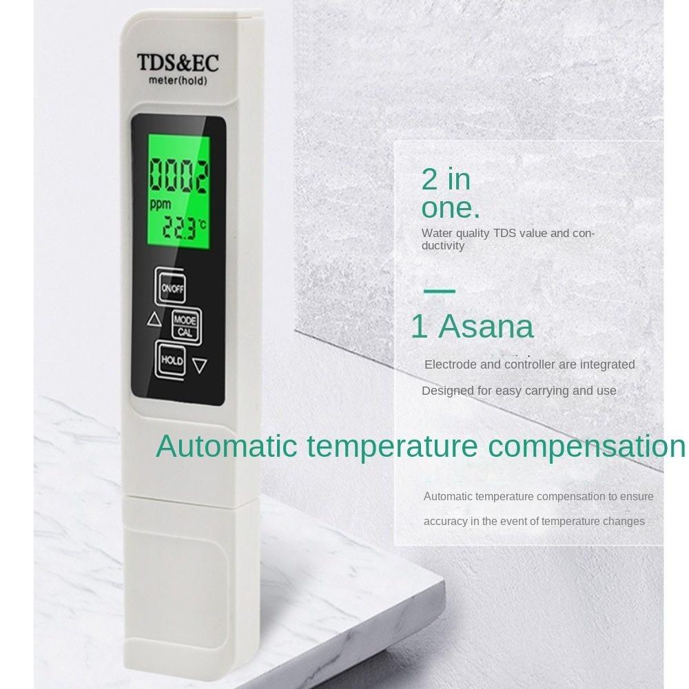 3-in-1 Water Tester Digital Display PPM Meter High Accuracy Water Quality Tester  Aquariums