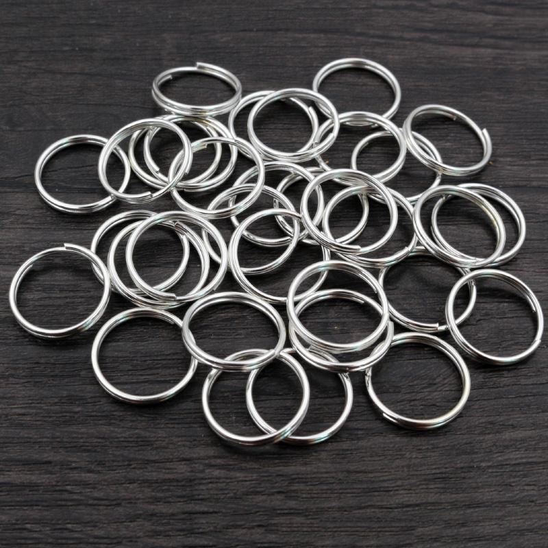 50-200pcs 5 6 8 10 12 mm Open Jump Rings Double Loops Gold Silver Color Split Rings Connectors For Jewelry Making Supplies DIY