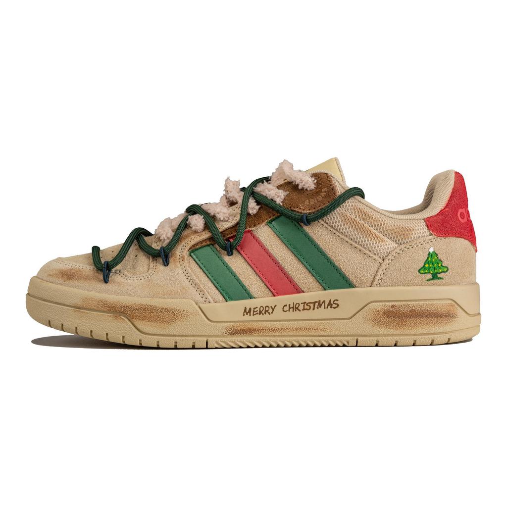 adidas Scarpe da Skateboard Neo Entrap Resistenti all'Abrasione Basse Unisex Marrone Rosso Verde GW9675(TeamF-)
