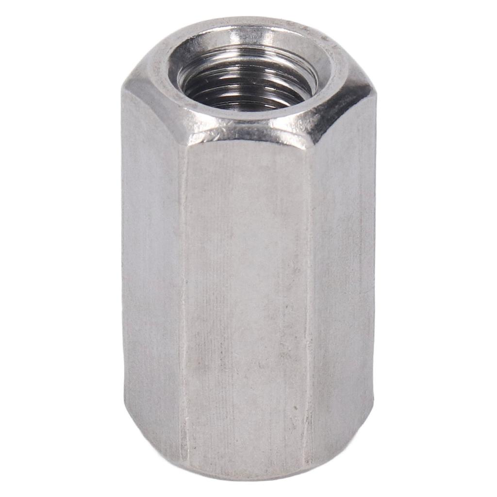 5PCS Hex Coupling Nuts 304 Stainless Steel Metric Fine Thread Screws Studs Connection Nut