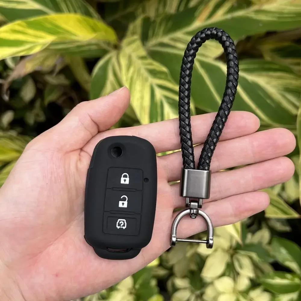 3 Button Silicone Car Key Cover Case for DONGFEGN FORTHING DONGFENG JOYEAR LV XL SUV X3 X5 X6 X7 S500 SX6 S50 T5L Flip Key Chain