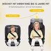i-Size R129 Child Car Seat for 3.5 to 12 Years (100-150 cm), with Adjustable Backrest, Headrest, Side Impact Protection, Booster Seat (Black, ISOFIX)
