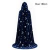 Polyester Velvet Halloween Hooded Cloak with Oversized Hood Vintage Hooded Cape Celestial Cape