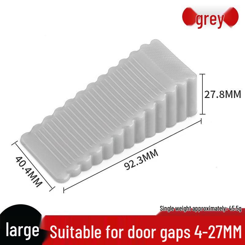 No-Drill Rubber Door Stopper: Anti-Collision, Windproof, Silent, Mobile, Safety Floor Mount.