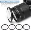 Camnoon 49mm Close-up Filter Kit 4pcs(+1,+2,+4,+10) Macro Filters Close-up Lens Filter Set with