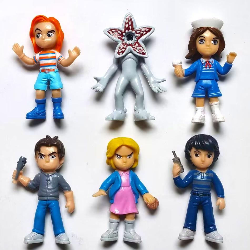 New 6pcs/set Something strange Figure Toy Will Byers Eleven Dolls Action Model Cake Collect Decoration Christmas Gift