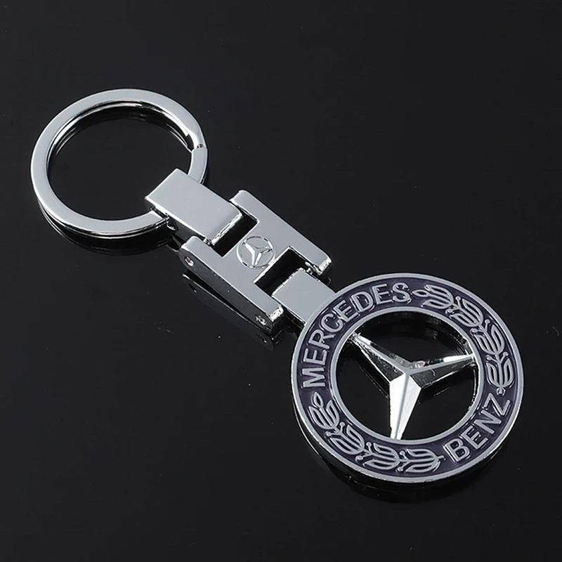 GLC GLB Car Styling Emblem Metal Keychain Key Ring Accessories For Mercedes Benz AMG W203 W206 W220 W205 W211 W212 W201 W210 W1