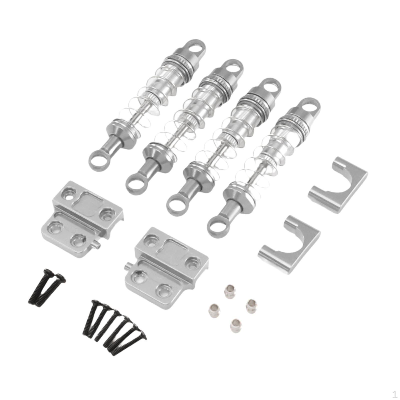 

1/12 RC Car Shock Absorber Set Spare Parts High Performances Easy to Install Holder for срібний
