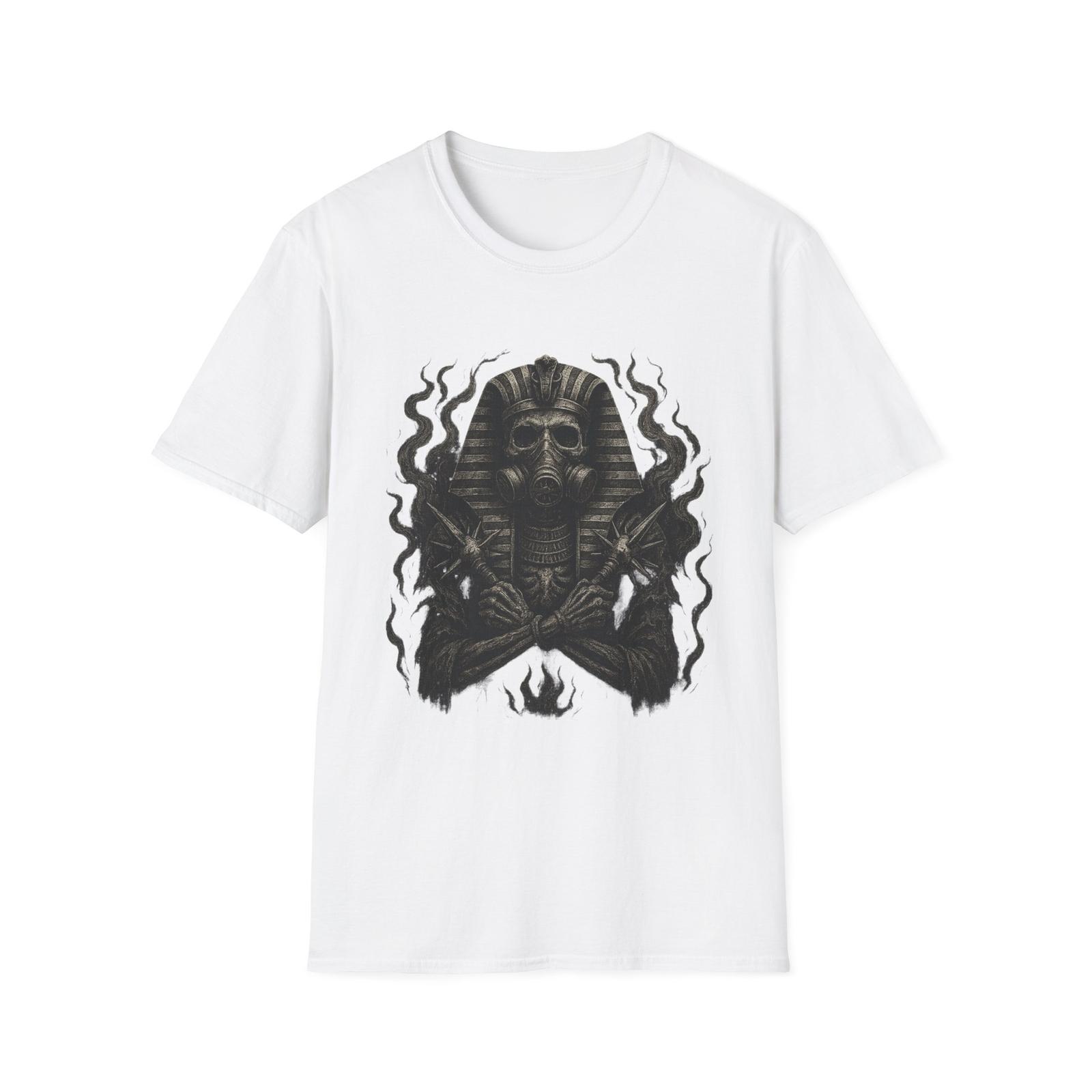Vintage Mens T-shirts Egyptian Skull Graphic Tees Men Pharaoh Unisex Clothing S разноцветный