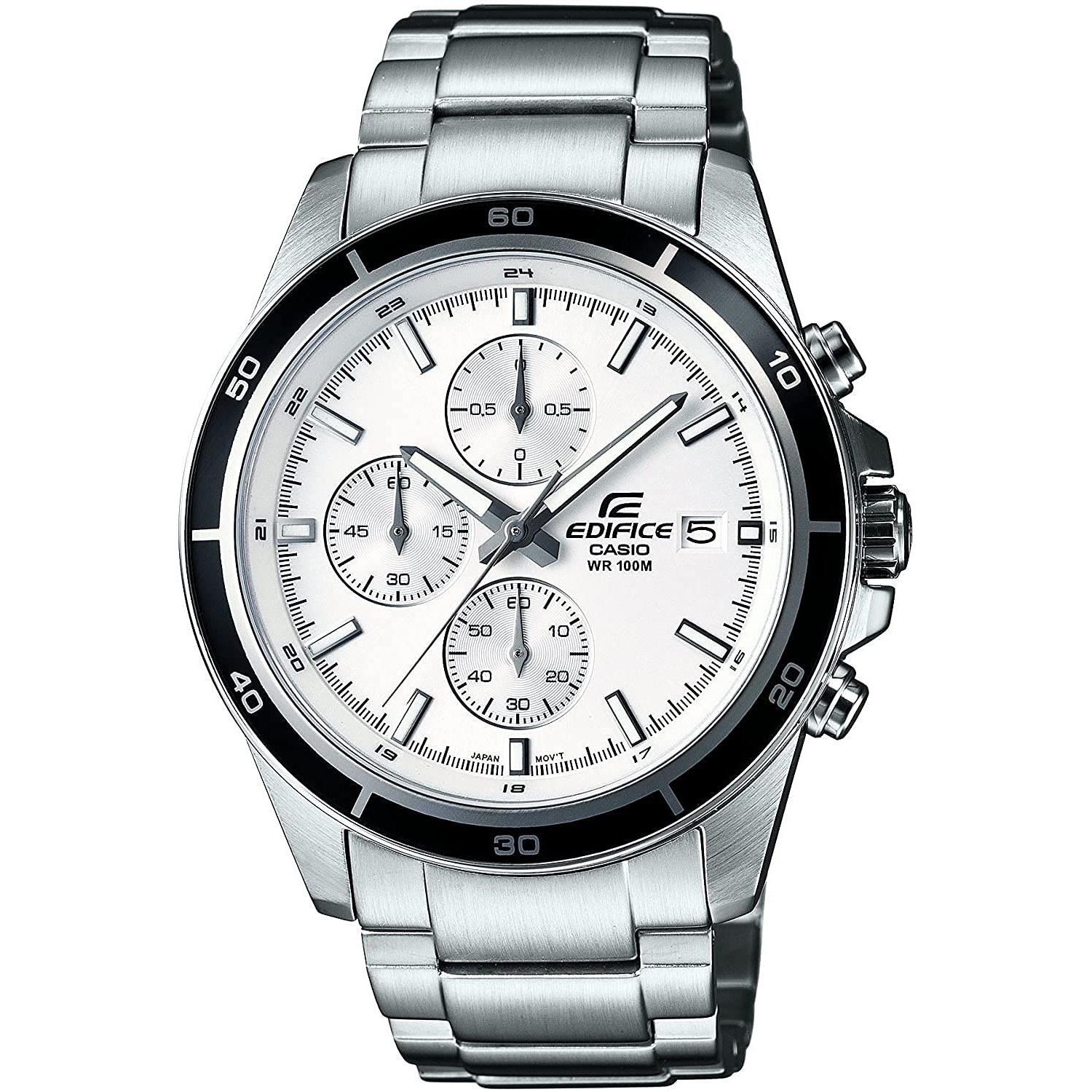 CASIO Edifice Mens Wristwatch Chronograph EFR-526D-7AV Silver Overseas Model
