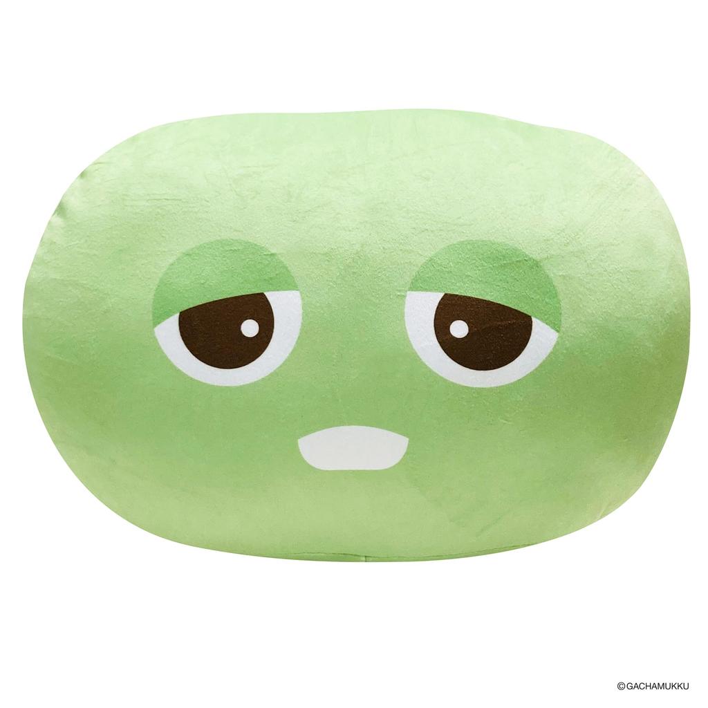 MORIPiLO Gachapin Mukku Gachapin Me Soft and Soft to the Plush Nap Morishita Makura & (Hug Cushion) Touch, Toy, Pillow, 38x25x26cm, Green, Character,