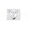 Car Styling 595 695 3D Car Body Fender Rear Trunk Adhesive Metal  Badges Sticker Emblems Decals for 595 695 Logo